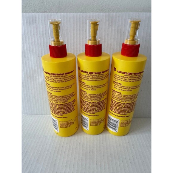 16oz SoftSheen Carson Care Free Hair Curl Instant Moisturizer Glycerine Lot of 3 - Picture 2 of 2